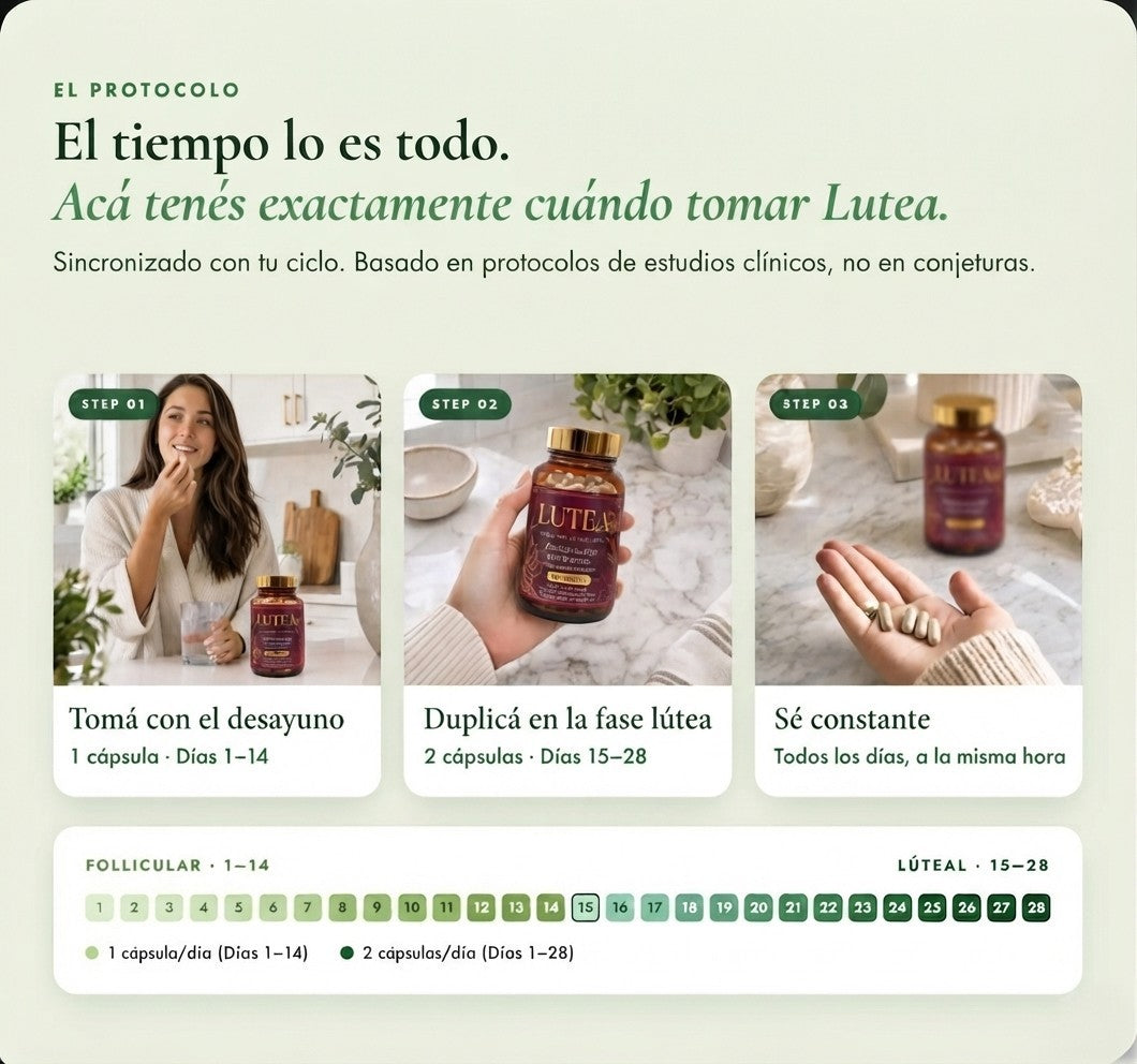 Lutea- Aquí comienza tu segunda mitad en calma- 2 Frascos
