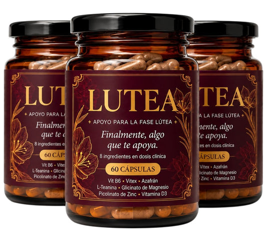 Lutea- Aquí comienza tu segunda mitad en calma- 3 Frascos